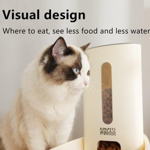 3.8L Pet Cat Automatic Feeders Plastic pets Dog bowl Water Bottle Large Capacity Food Water Dispenser Cats Dogs Feeding Bowls