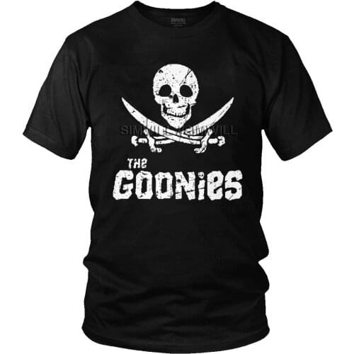 The Goonies Distressed Art Mens T Shirt Cotton Movie Film Tee Tops Short Sleeved Printed Big Size T-shirt Clothes Merch Gift