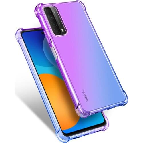 Colorful Soft TPU Air Bag Case for P Smart 2021 2020 2019 P40 P30 Lite Anti-knock Cell Phone Cover