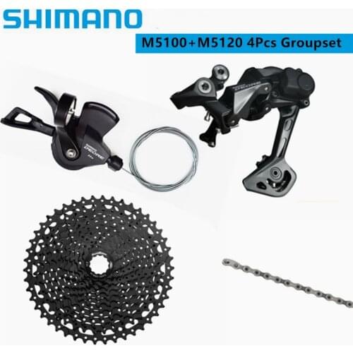 SHIMANO 2020 NEW DEORE M5100 M5120 1x11 Speed Groupset MTB Mountain Bike Contains Shift Lever Rear Dearilleur Cassette Chain