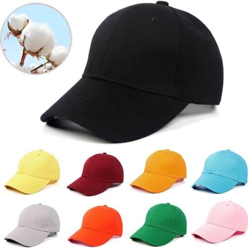 Cotton Black Cap Men Women Snapback Baseball Caps Dad Hat Kids Girls Boy Caps Summer 2021 Bone Gorras Hombre Casquette Homme