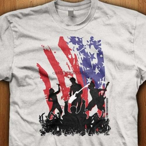 America Rocks Emo T Shirt Love Gift Children Teen Rock Music Goth Punk Indie Emotional Feelings Heart Bands Rocker Guitar Drums