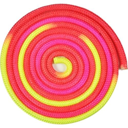 Hot Sale 5 Colors Sports Gym Rainbow Color Rhythmic Gymnastics Rope Solid Competition Arts Training Rope Gymnastics Rope