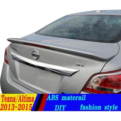 Use for nissan teana/altima Spoiler 2013-2015 teana/altima Spoiler High Quality ABS Material Car Rear Wing Primer Color spoiler