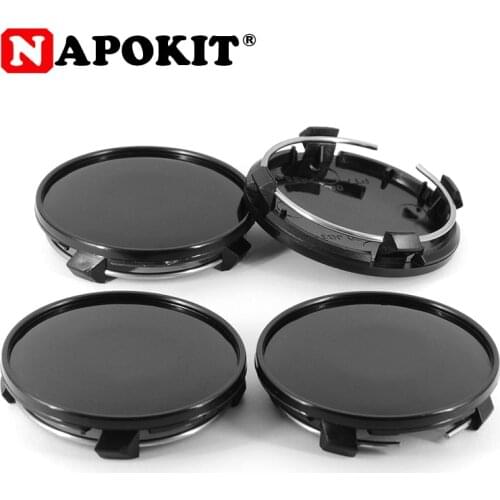 4PCS 61mm 56mm No Logo Car Wheel Hub Center Cap Cover Modified Wheel Rim Cap for Audi New Q7 A4 A3 Q3 Car Rim Replace Hubcap