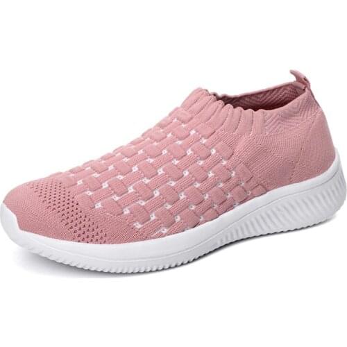Large Size 41 Lightweight And Breathable Casual Sports Flying Woven Breathable Womens Shoes New 2021