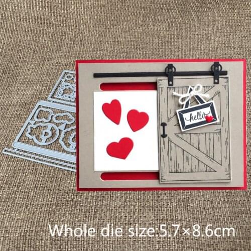 XLDesign Craft Metal Cutting Dies cut die 15Pcs/lot Barn Door Slide Scrapbooking Paper Card Craft Album DIY Embossing Die Cuts