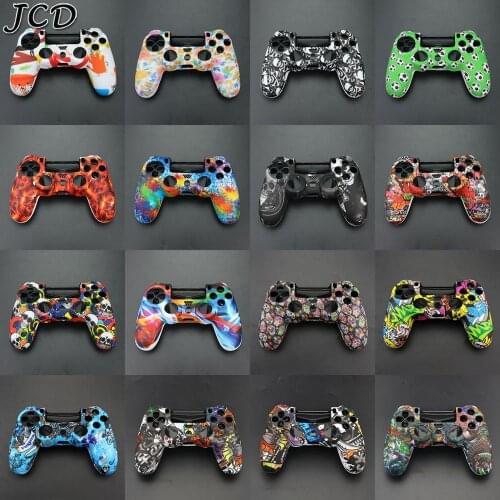 JCD Soft Silicone Rubber Case Cover For SONY Playstation 4 PS4 Controller Skin Protection Case For PS4 Pro Slim Gamepad Controle