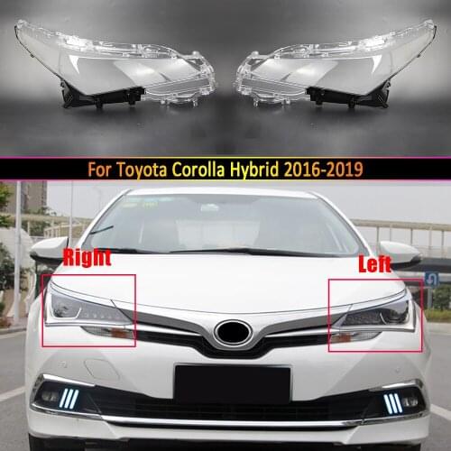 Car Headlight Lens For Toyota Corolla Hybrid 2015 2016 2017 2018 2019 Headlamp Cover Car Replacement Front Auto Shell Cover