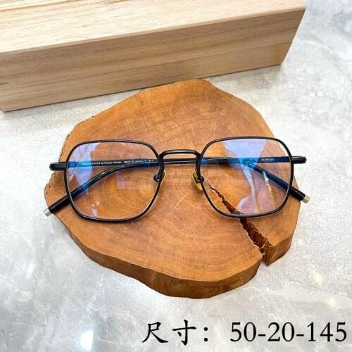 Limited Edition Vintage Ultralight Pure Titanium Retro Square Eyeglass Frame For Myopia Prescription Women Men Original Quality
