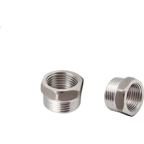 2Pcs 1/2 Inch Threaded 304 Stainless Steel Joint Cored Water Tap Connector Garden Lawn Irrigation System Accessories