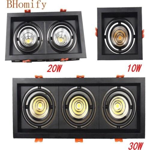 Led COB Downlight 10w 20W 30w Dimmable AC85-265V AC220v AC110v Recessed Led Lamp panel Ceiling Spot light Indoor lighting