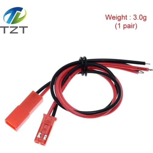 TZT 10Pairs JST Connector Plug Cable Male+Female for RC Battery