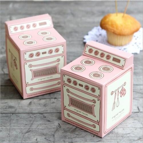 Vintage oven printed gift box, cupcake box, muffin box party favor box 50PCS/LOT