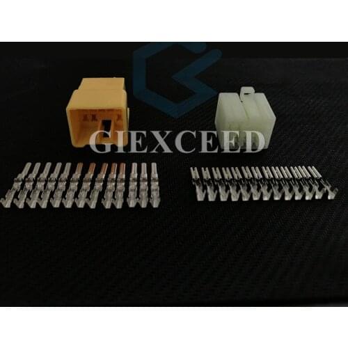 2 Sets 13 Pin 7123-1330 7122-1330 Wire Electrical Cable Connector Female Male Audio Socket With Pins