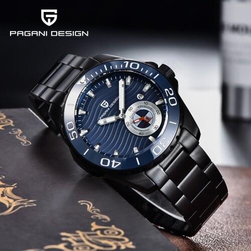2021 Pagani Design Mens Automatic Mechanical Watch Stainless Steel 100M Waterproof Clock Mens Luxury Watch Relogio Masculino