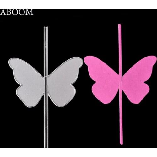 ABOOM Hot Sale Cute Butterfly Cutting Dies Stencil For DIY Scrapbooking Photo Album Decorative Embossing DIY Paper Cards Die Cut