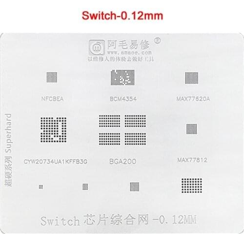 For Switch IC BGA Stencil BGA200 NFCBEA BCM4354 MAX77620A 77812 CYW20734UA1KFFB3G Reballing Solder Ball Tin Plant Net