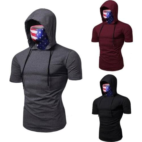 Eillysevens Men's T-shirts With A Hood