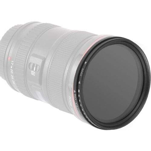 BGNing Camera Filter Lenses ND2-400 Neutral Density Fader Variable ND Filters Adjustable For Canon For Nikon 52/58/62/72/77/82mm