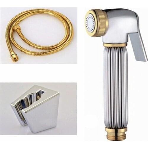 Brass Women Hand held Bidet Shower set Toilet Jet Cleaner Portable Bidet Faucet High Pressure Shower Head BD213-a