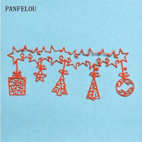 PANFELOU Metal craft star pendant die cutting dies for Scrapbooking/DIY Easter wedding Halloween cards Hand account