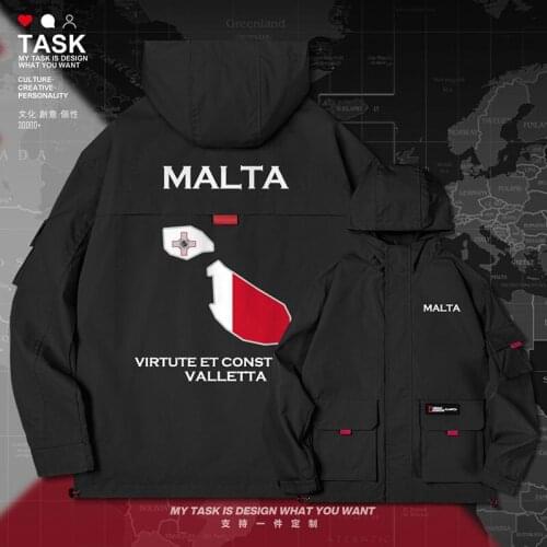 Republic of Malta MLT MT men jacket hooded map nation flag mens printed for men jackets casual chaquetas hombre autumn clothes