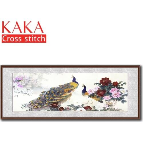 Cross stitch kits,Embroidery needlework sets with printed pattern,11CT-canvas for Home Decor Painting,Animals Full NCKA036