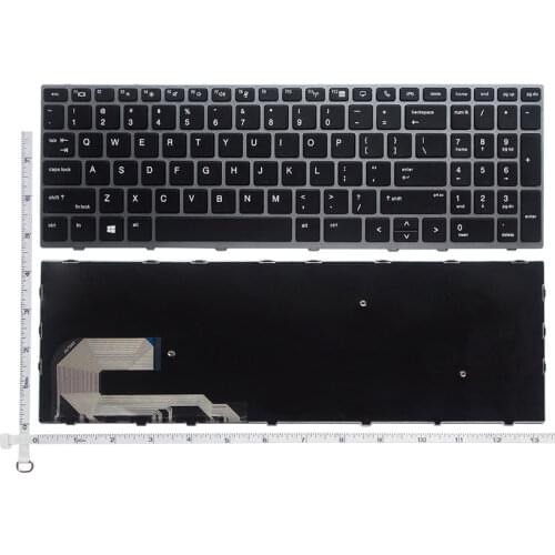 NEW US laptop keyboard FOR HP EliteBook 855 G5 850 G5 755 G5 750 G5 with Mouse Point Backlit gray