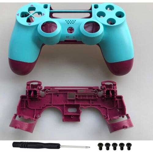 Newest JDM 040 Front Back Faceplate Cover Plastic Upper Housing Shell For Playstation 4 PS4 Slim PS4 Pro JDS 040 v2 Replacement