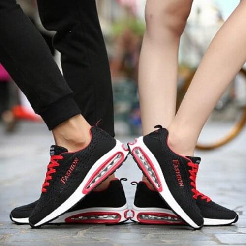 2019 spring and autumn new couple sports mens shoes lightweight breathable mesh casual shoes