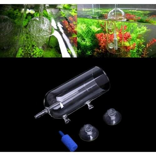 New Aquarium Glass CO2 Diffuser Bubble Air Stone Purge Oxygen Aeration Dissolved Oxygen Device for Aquarium Fish Tank Parts C42
