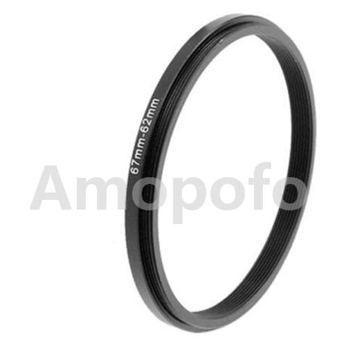 Wholesale 67mm-62mm Step-Down Metal lens filter Adapter Ring/67mm Lens to 62mm UV CPL ND Accessory