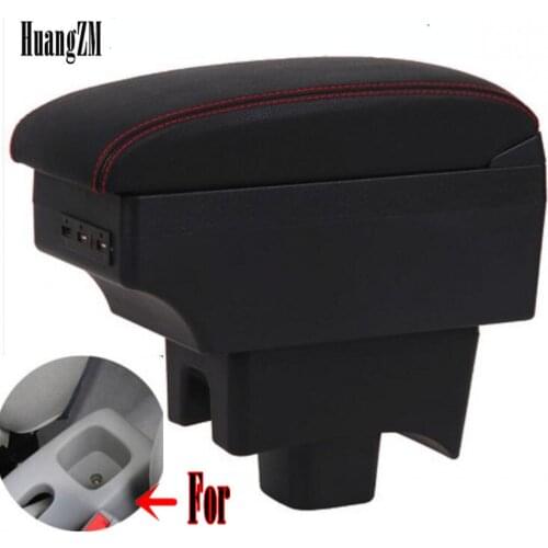For LiFan 320 330 armrest box central Store content box car-styling decoration accessory With cup holder USB