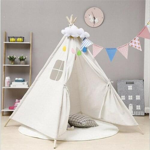 Portable Children Playhouse Sleeping Dome Indian Teepee Tent Play House Mosquito Net