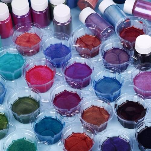 10g Mirror Chameleons Pigment Pearlescent Epoxy Resin Glitter Powder Magic Discolored Resin Colorant Jewelry Making Tools