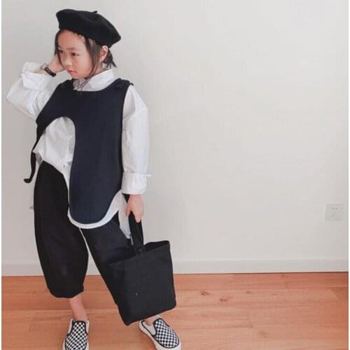 2021 new style girls boys vest spring cotton fashion kids waist coat 2-7 years YL711