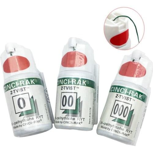 1Pc Dental Thread Disposable Gingival Retraction Cord Knitted Cotton Gum Line Size 0 00 000 Optional