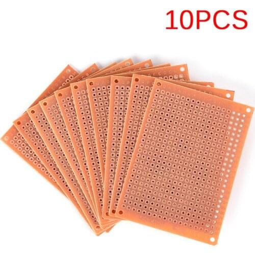 10Pcs/lot Universal Board 5cm x 7cm Prototyping PCB Kit DIY Prototype Paper PCB Fr4