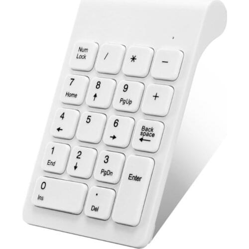 2.4GHz Wireless Numeric Keypad 18 Keys Digital Keyboard for Accounting Teller