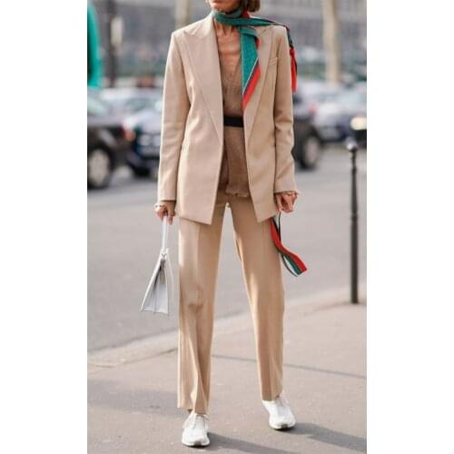 2021 Ladies Suit Blazer Spring Summer Women Suits Office Wear Female Work Wear Office Suit Business Suit 2 Pieces(Jacket+Pants)
