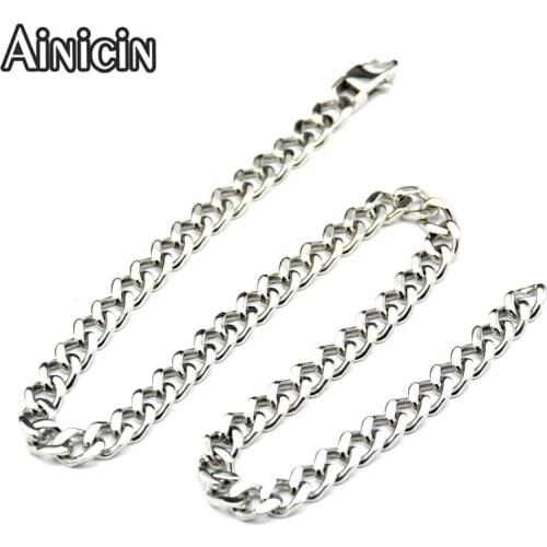 38cm Short Neck Necklace 316L Stainless Steel 7mm Wide Gold Steel Color Fashion Women Party Jewelry 5pcs/lot