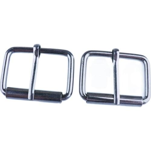 6 pcs DIY Metal Belt buckle 32mm Hand Bag Shoe Jeans Strap Belt Web Adjust Roller Pin Buckle Snap Rectangle Ring Leather Craft