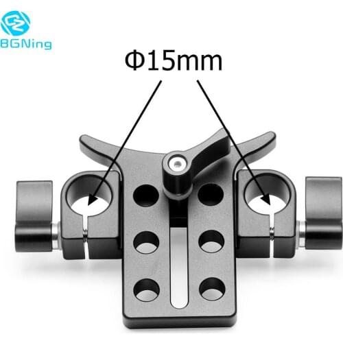 Aluminum Alloy 15MM Telephoto Lens Support Bracket Adapter Extention Tube Clip Rig Rod Clmap System for 5D3 5D2 SLR DSLR Camera