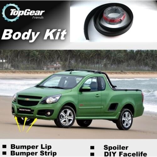 Bumper Lip Lips For Chevrolet Montana / Top Gear Shop Spoiler For Car Tuning / TOPGEAR Recommend Body Kit + Strip