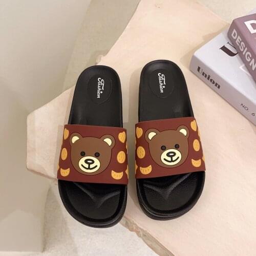 Bear Slippers Womens Summer Flip-Flops Sandals 2021 Platform of Vanny Factory Store