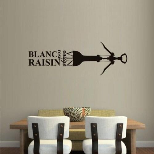 KUCADA creative blanc raisin wall sticker for cabinet stove kitchen decoration home decal removable wallpaper black WP1123