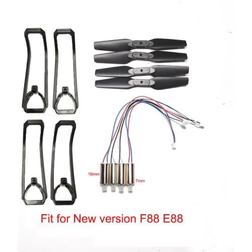 LS-E525 E525 WIFI FPV fold drone quadrotor Spare Parts group Engines Motors guard propeller blades suitable for E88 teng1