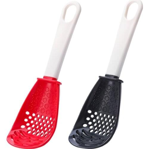 Multifunctional Spoon Strainer Mesh Draining Grinding Ginger Garlic Spoon Cooking Shovel Tableware Scoop Colander Kitchen Tools