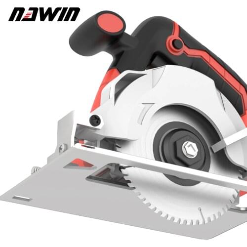 NAWIN Electric Mini Circular Saw With Laser For Cut Wood PVC Tube Power Tool Circular Saw 45 Degree Cutting Brushless